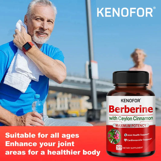 Berberine and Ceylon Cinnamon - Supports joints, cardiovascular system and overall health, relieves muscle pain